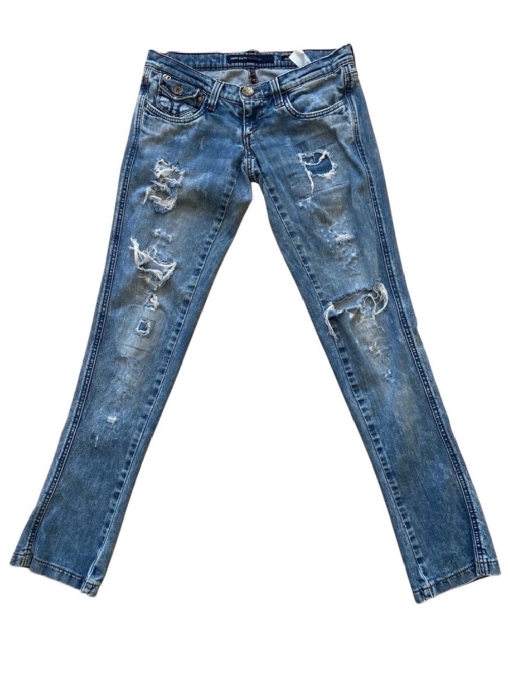 Miss Sixty jeans Style Shock ripped destroyed denim low rise slim straight 28